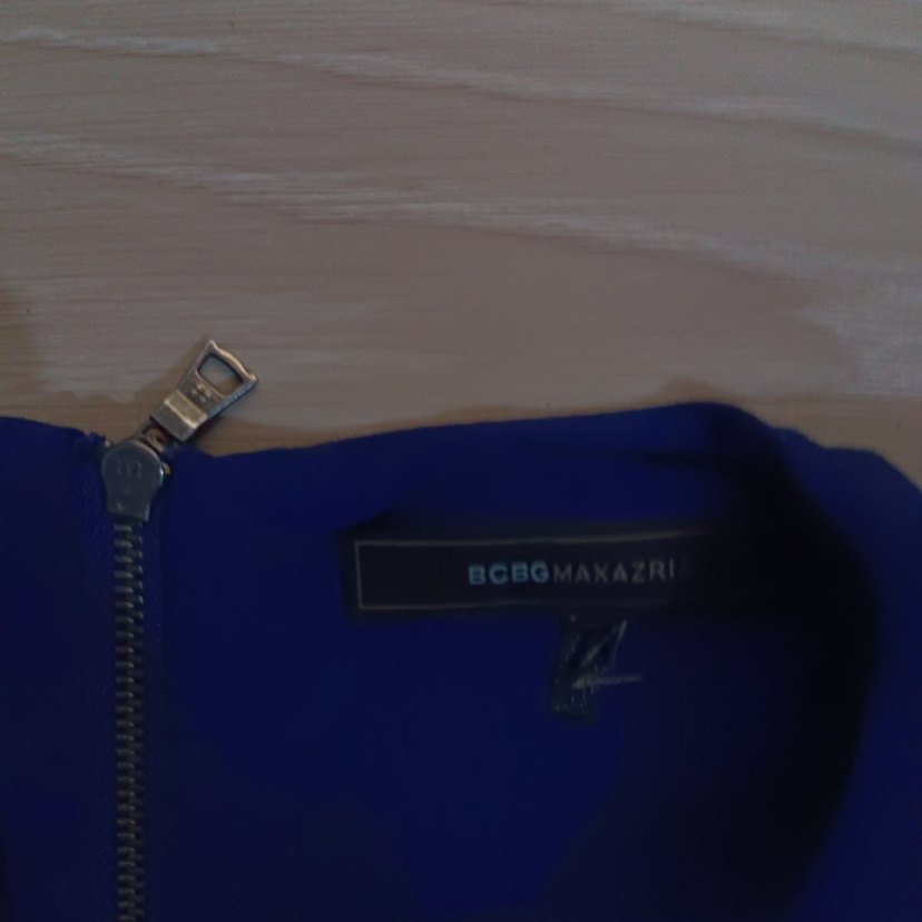 Kısa Kollu Lacivert Elbise - Görsel 4