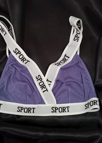 Mor Baskılı Spor Sütyeni