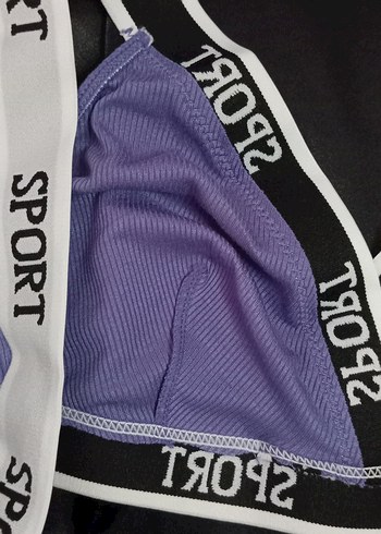 Suwen Mor Baskılı Spor Sütyeni