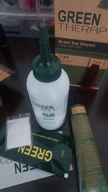 Green Therapy Tarçın Bakır 7.63 Saç Boyası - Görsel 3