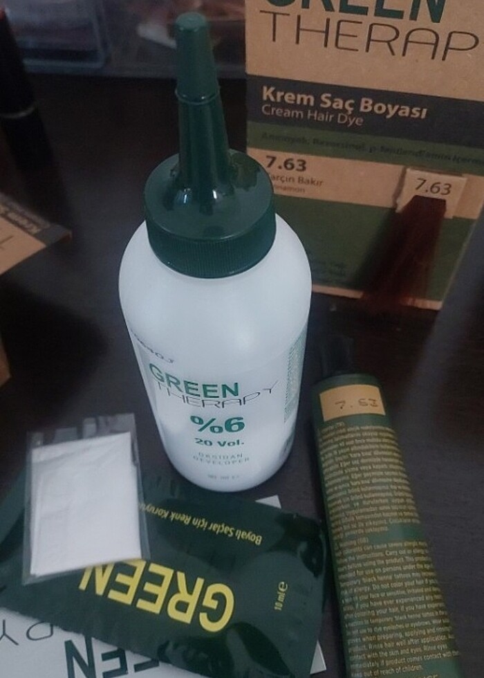 Green Therapy Tarçın Bakır 7.63 Saç Boyası - Görsel 3