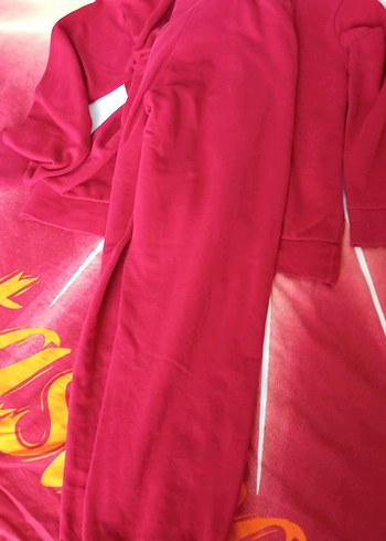 Kız Çocuk Kırmızı Baskılı Sweatshirt - Görsel 7