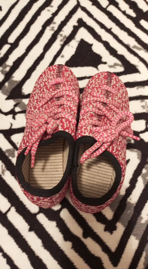 Pembe Örgü Kadın Spor Ayakkabı - Görsel 2