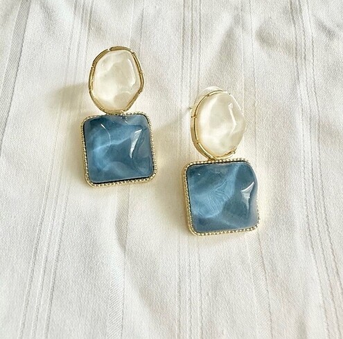 Zara baby blue küpe