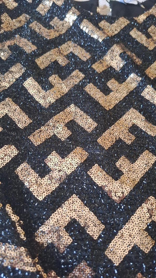 Parlak desenli uzun kollu kadın bluz - Görsel 2