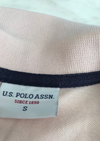 Pudra pembesi Pamuklu Kadın Polo Tişört - Görsel 3