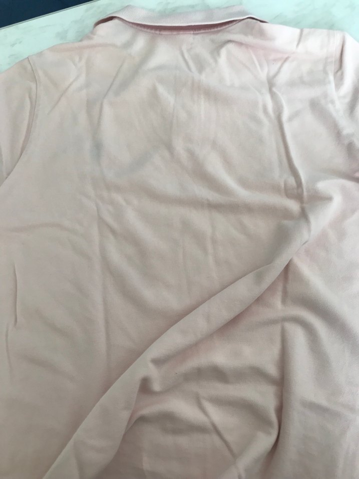 Pudra pembesi Pamuklu Kadın Polo Tişört - Görsel 2