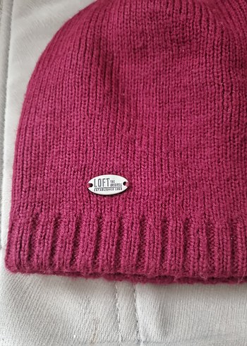 Pembe Örgü Kadın Bere - Görsel 2