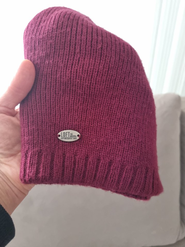 Pembe Örgü Kadın Bere - Görsel 5