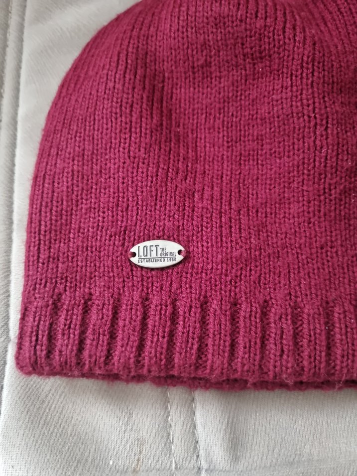 Pembe Örgü Kadın Bere - Görsel 2