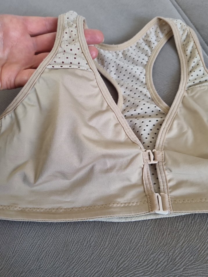 Bej Sporcu Sütyeni Önü Kapatmalı - Görsel 2