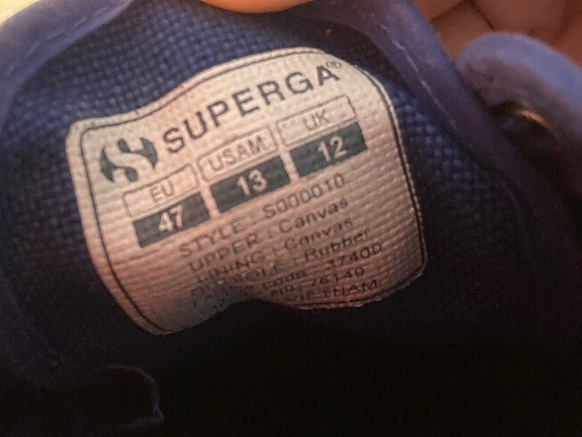 45 Beden superga ayakkabı