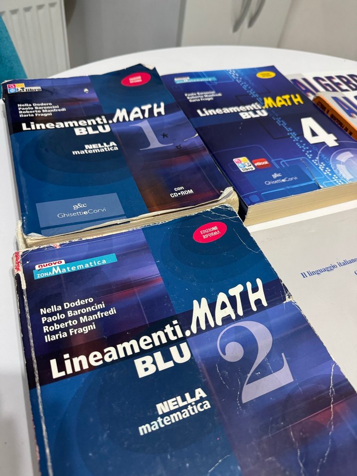 İtalyan Lisesi imi / galileo kitaplar Matematica - Matematik - Görsel 3