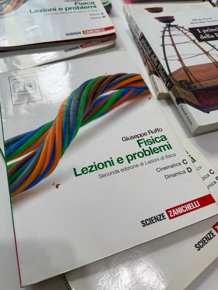 İtalyan Lisesi imi / galileo kitaplar Fisica - Fizik - Görsel 2