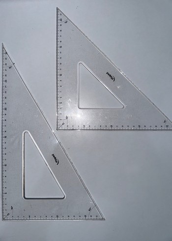 30-60-90 ve 45-45-90 Üçgen Cetveller - Görsel 3