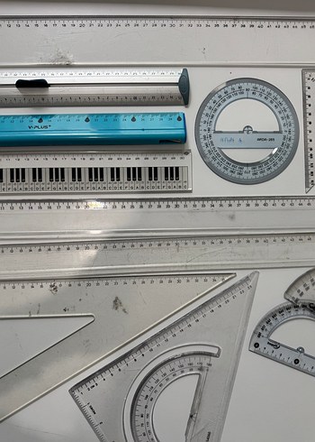 Çeşitli Cetveller Gönye ve İletki - Görsel 3