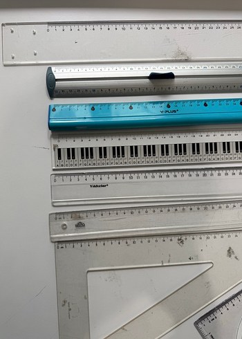 Çeşitli Cetveller Gönye ve İletki - Görsel 2