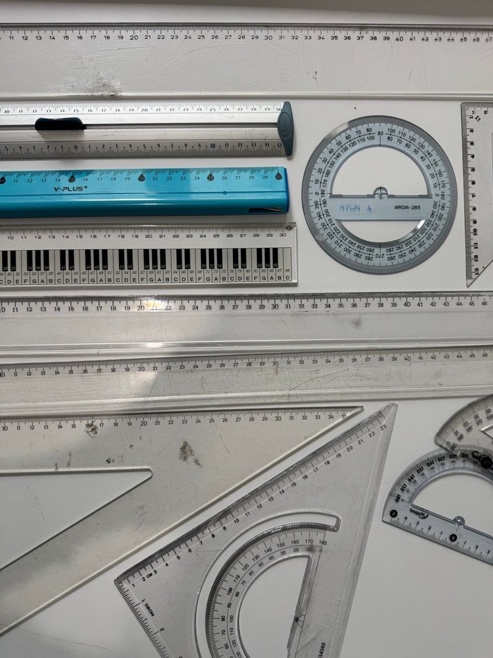 Çeşitli Cetveller Gönye ve İletki - Görsel 3