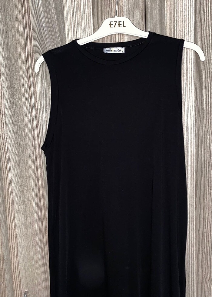 Siyah astar elbise - Görsel 2