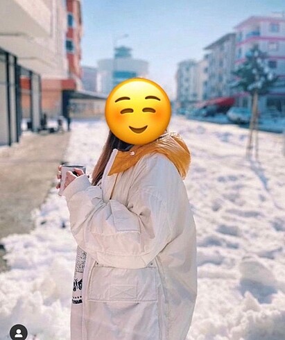 Şişme beyaz mont