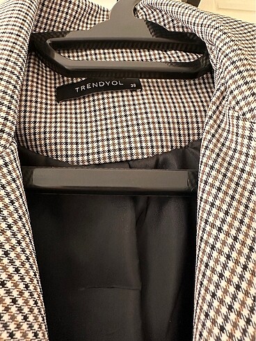 38 Beden Kareli blazer