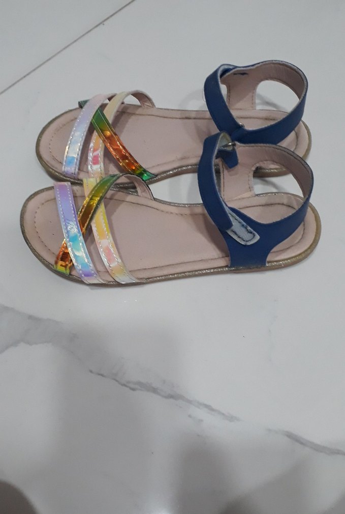 Renkli Bağlamalı Kız Sandalet - Görsel 2