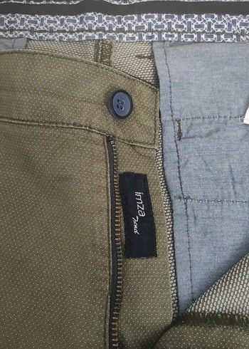 Erkek Haki Renk Kemerli Regular Fit Pantolon - Görsel 4