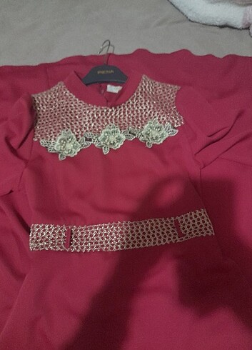 42 Beden Bordo elbise
