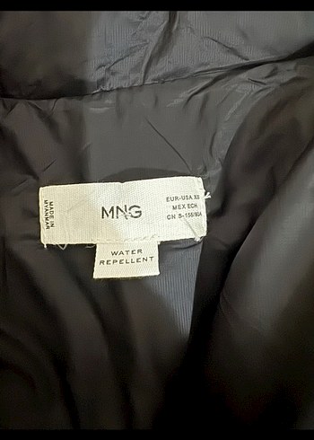 xs Beden Siyah Kadın Midi Kemerli Kışlık Mont
