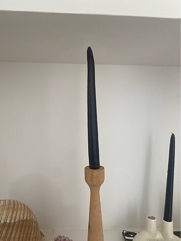  Beden 2li Ahşap Mumluk