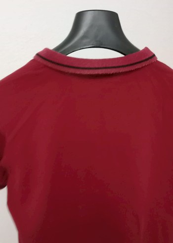 Erkek Kırmızı Polo Yaka Kısa Kollu Tişört - Görsel 2