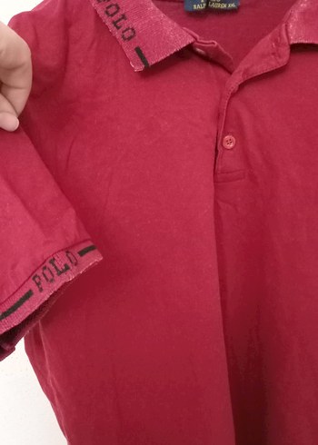 Erkek Kırmızı Polo Yaka Kısa Kollu Tişört - Görsel 4