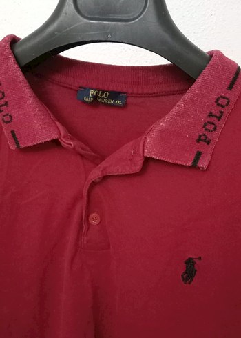 Erkek Kırmızı Polo Yaka Kısa Kollu Tişört - Görsel 3