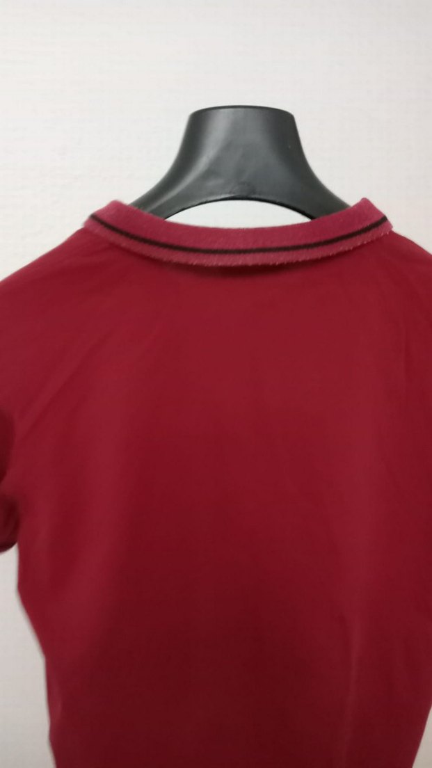 Erkek Kırmızı Polo Yaka Kısa Kollu Tişört - Görsel 2