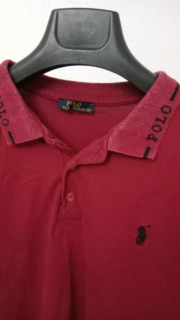 Erkek Kırmızı Polo Yaka Kısa Kollu Tişört - Görsel 3