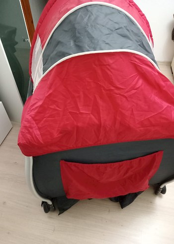 Kırmızı Renkli Çok Amaçlı Oyun Parkı Yatak - Görsel 7