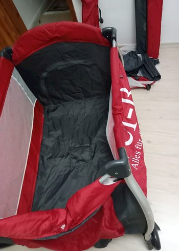 Kırmızı Renkli Çok Amaçlı Oyun Parkı Yatak - Görsel 8