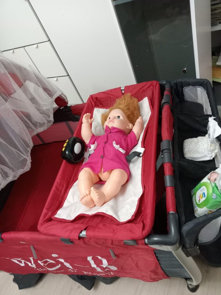 Kırmızı Renkli Çok Amaçlı Oyun Parkı Yatak - Görsel 3