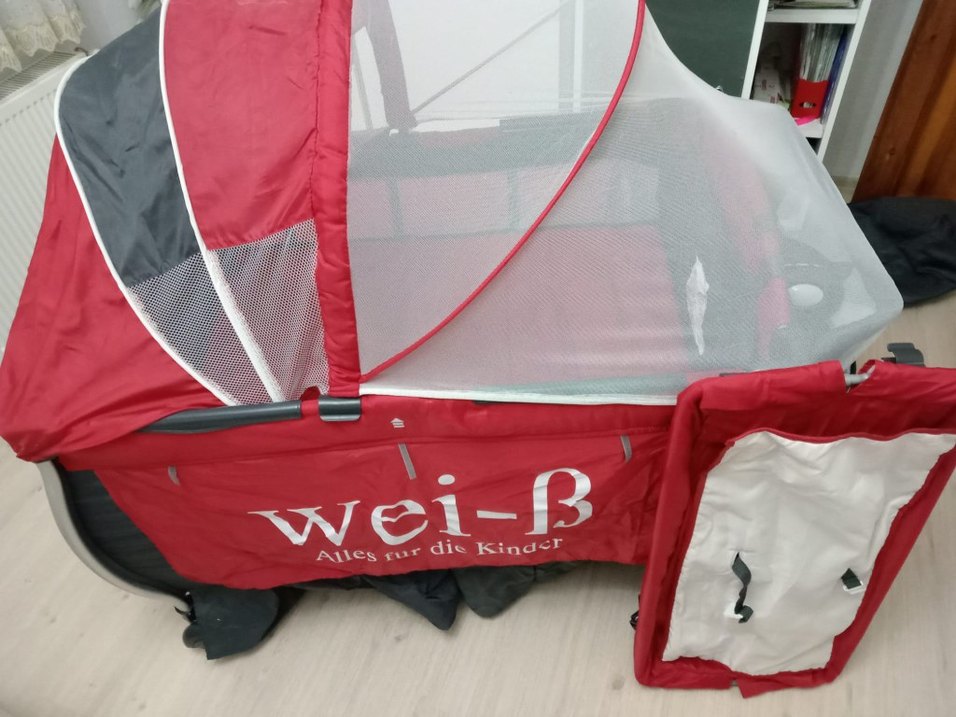 Kırmızı Renkli Çok Amaçlı Oyun Parkı Yatak - Görsel 2