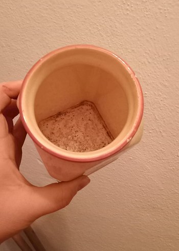 Pastel Bej Seramik Vazo - Görsel 3