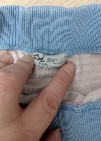 Mor Çizgili Kız Çocuk Tayt - Görsel 3