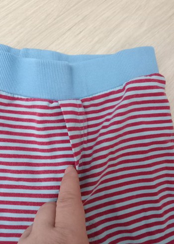 Mor Çizgili Kız Çocuk Tayt - Görsel 2