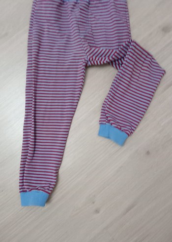 Mor Çizgili Kız Çocuk Tayt - Görsel 5