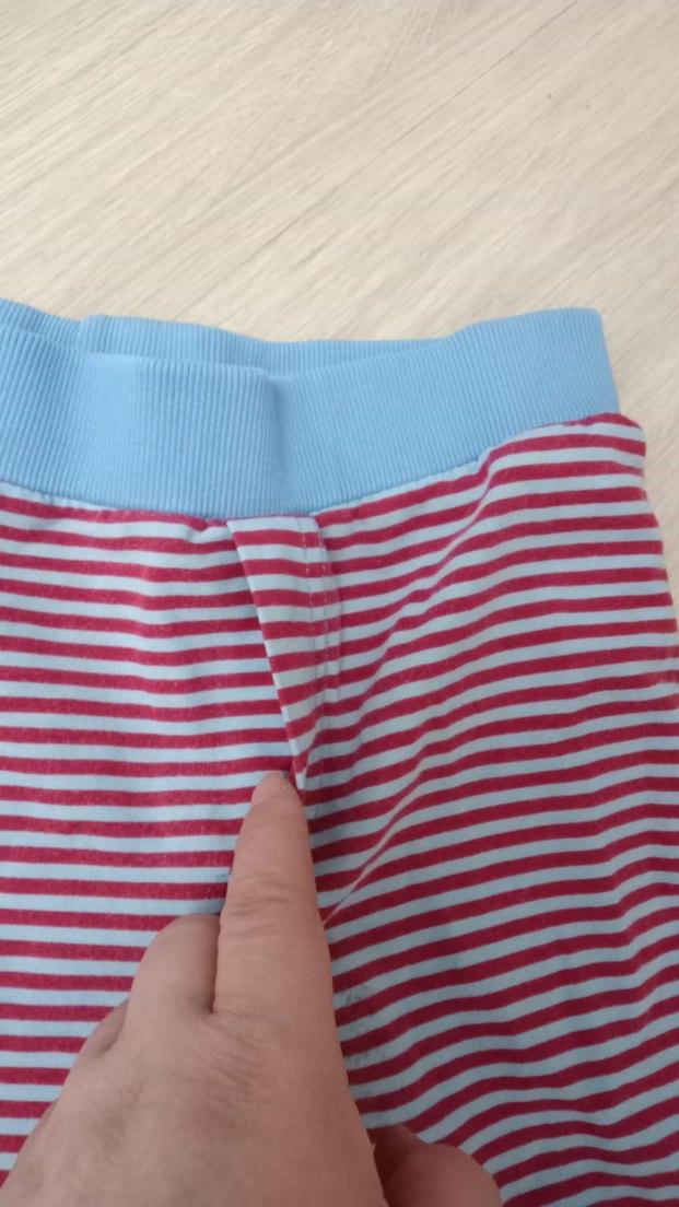 Mor Çizgili Kız Çocuk Tayt - Görsel 2