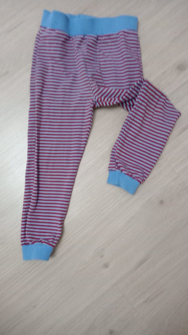 Mor Çizgili Kız Çocuk Tayt - Görsel 5