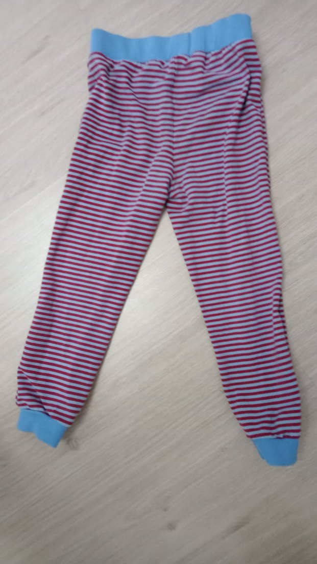 Mor Çizgili Kız Çocuk Tayt - Görsel 4