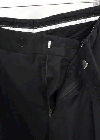 Siyah Kemerli Erkek Ofis Pantolonu - Görsel 6