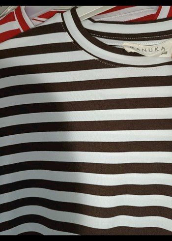 38 Beden çeşitli Renk MANUKA Çizgili T-shirt