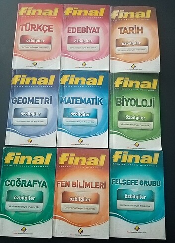 Beden Final Yayınları Cep Boy ÖzBilgiler Serisi 9 Adet
