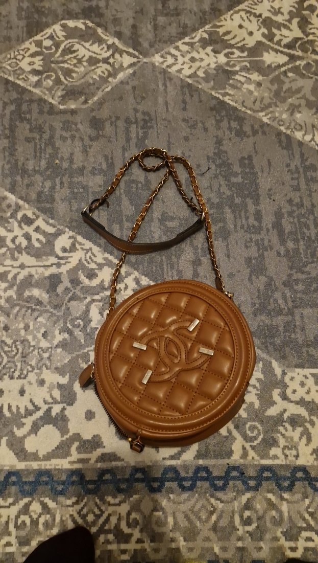 Zincir Detaylı Kahverengi Deri Kadın Çanta - Görsel 4